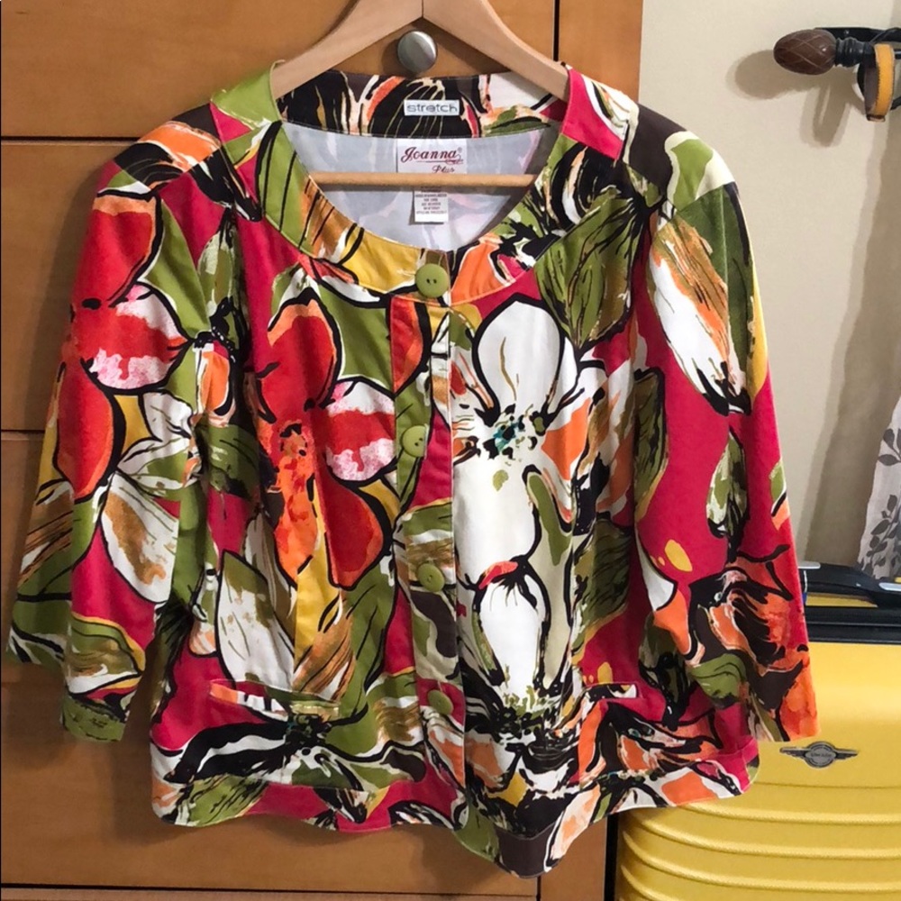 Stretch Floral Jacket